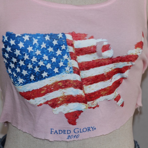 Faded Glory Cotton Crop Top - Picture 3 of 9
